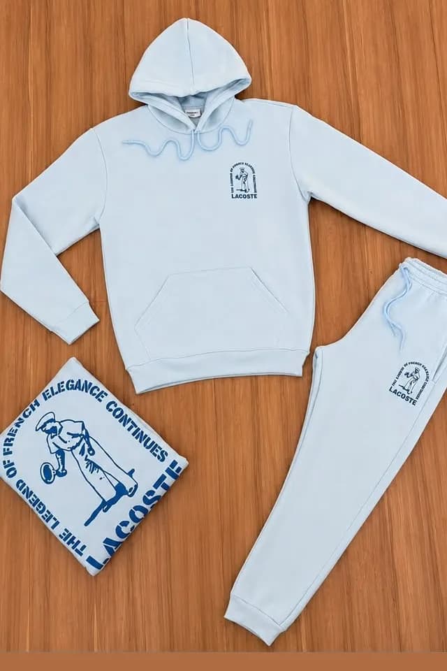 Moletom Lacoste azul claro