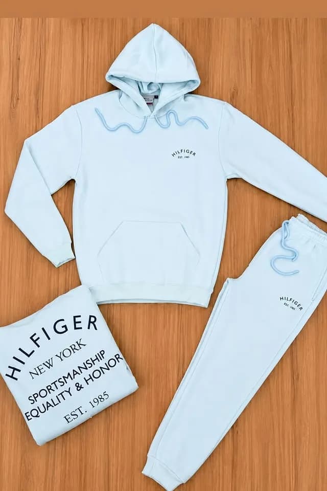 Moletom Tommy Hilfiger azul claro