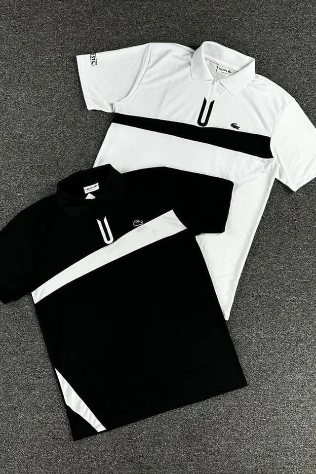 Polo Lacoste bicolor